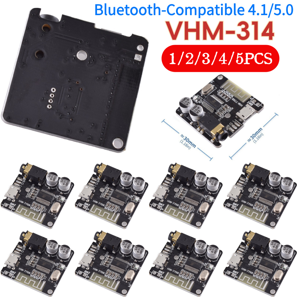 Audio Music Converter - 1-5PCS 3.7-5V VHM-314 Bluetooth Audio Receiver