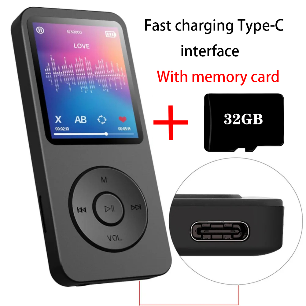 MP3 Player Type-C Interface Fa - огляд і ціна Audio Music Recorder