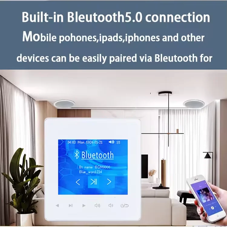 Home Bluetooth Wall Amplifier  - огляд і ціна Audio Music For Background