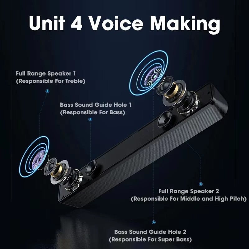 Music Soundbar Computer Caixa  - огляд і ціна Audio Music Mp3