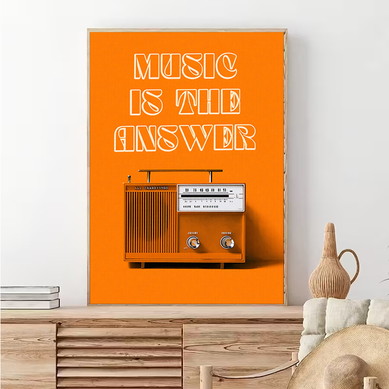 Vintage Radio Wall Art Framele - огляд і ціна Audio Music For Background