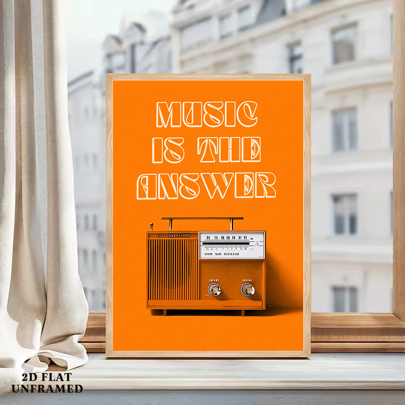 Vintage Radio Wall Art Framele - огляд і ціна Audio Music For Background