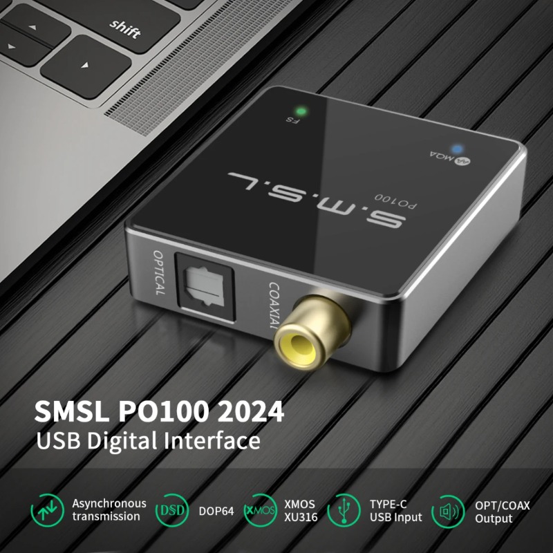 SMSL PO100 2024 USB Audio Conv - огляд і ціна Audio Music Converter