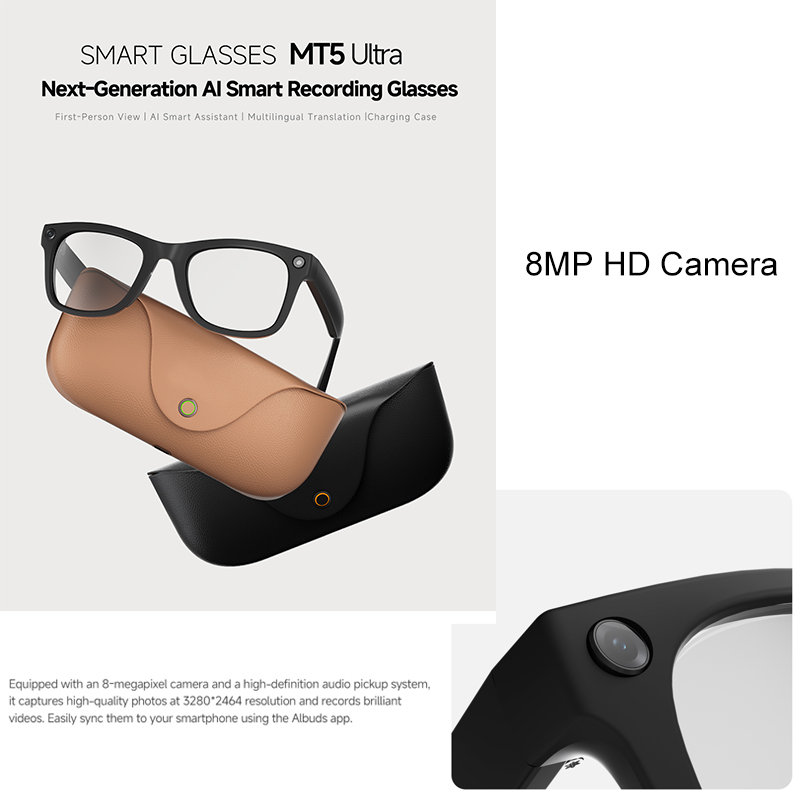 2026 AI smart Glasses HD 800W  - огляд і ціна Audio Music Video