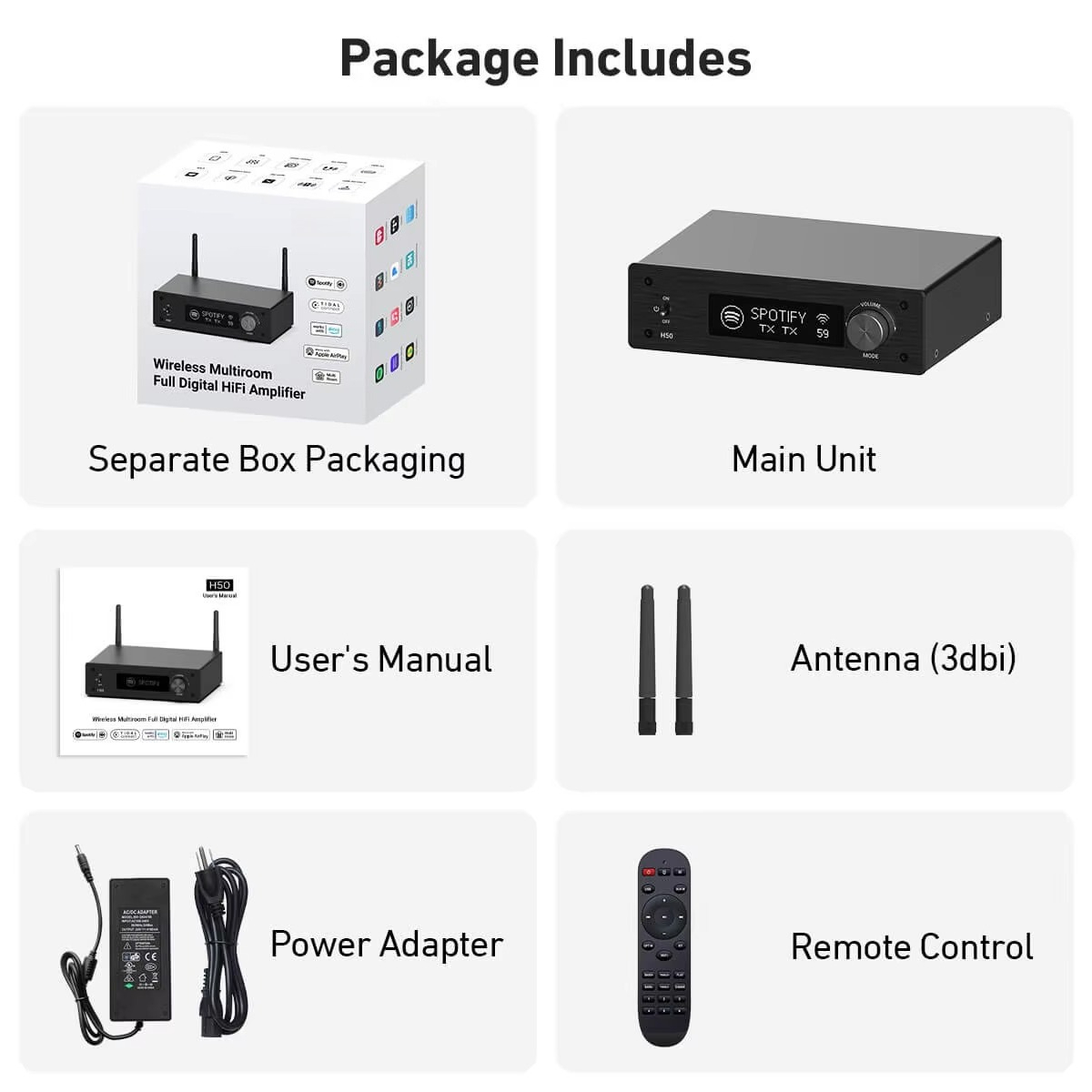 50Wx2 Wireless AirPlay2 HDMI A - огляд і ціна Audio Music Google