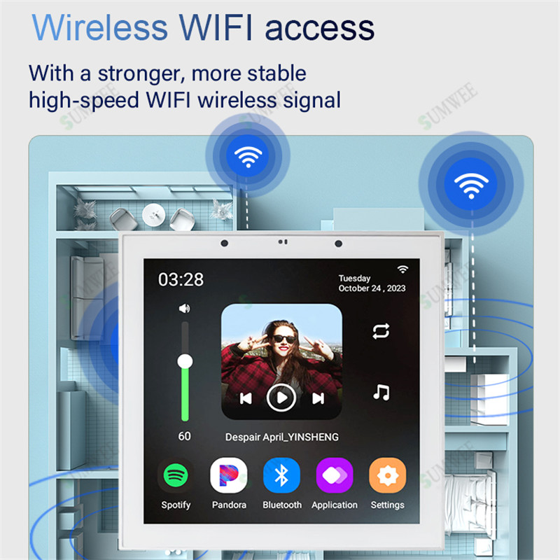TUYA Smart Home 4 Inch Android - огляд і ціна Audio Music For Background