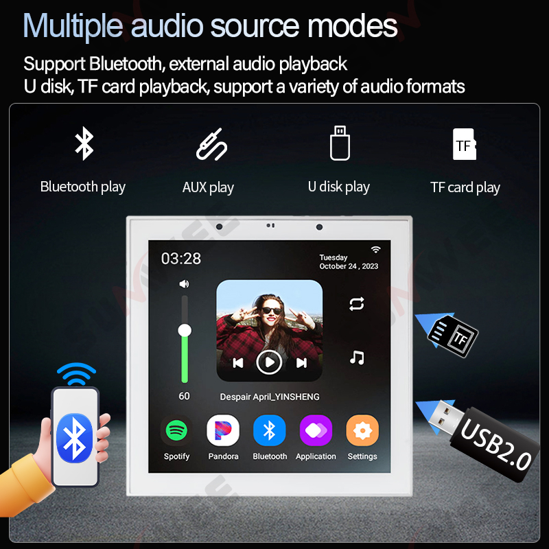 TUYA Smart Home 4 Inch Android - огляд і ціна Audio Music For Background