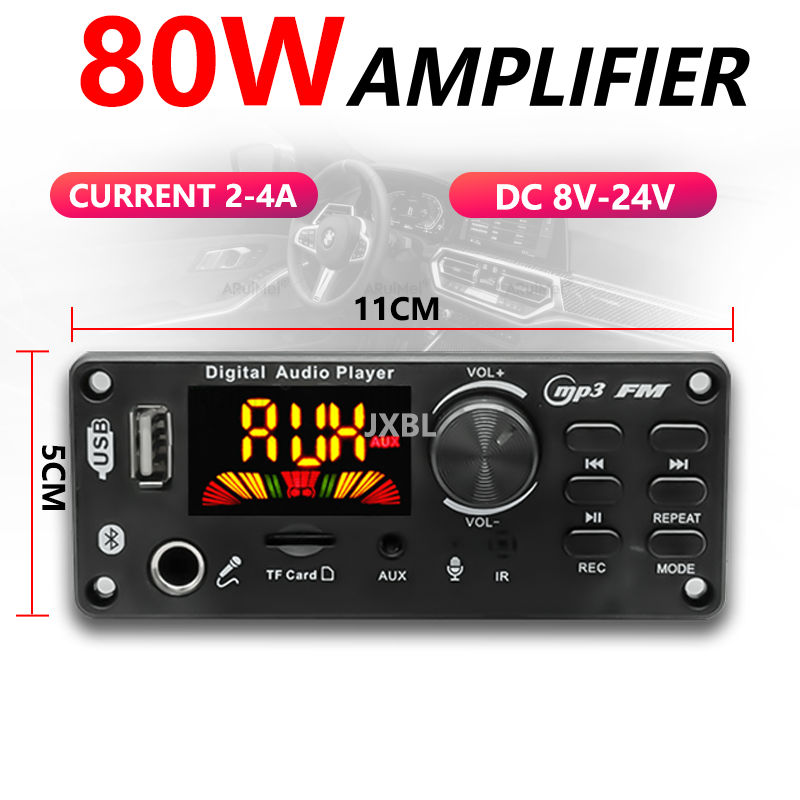 80W Bluetooth 5.0 MP3 Decoder  - огляд і ціна Audio Music Mp3