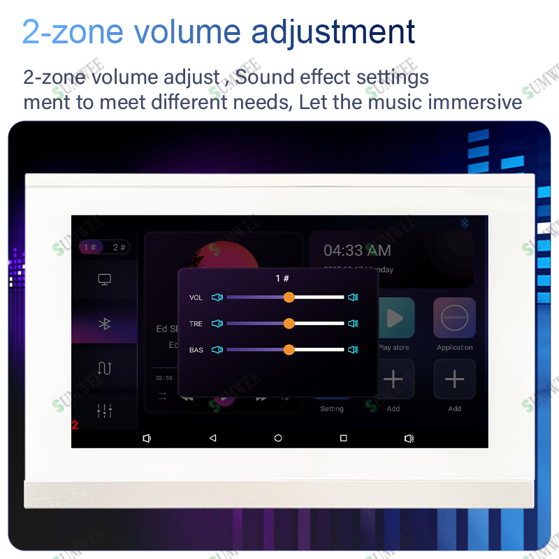 7 Inch Touch Screen 2 Zone Sma - огляд і ціна Audio Music For Background