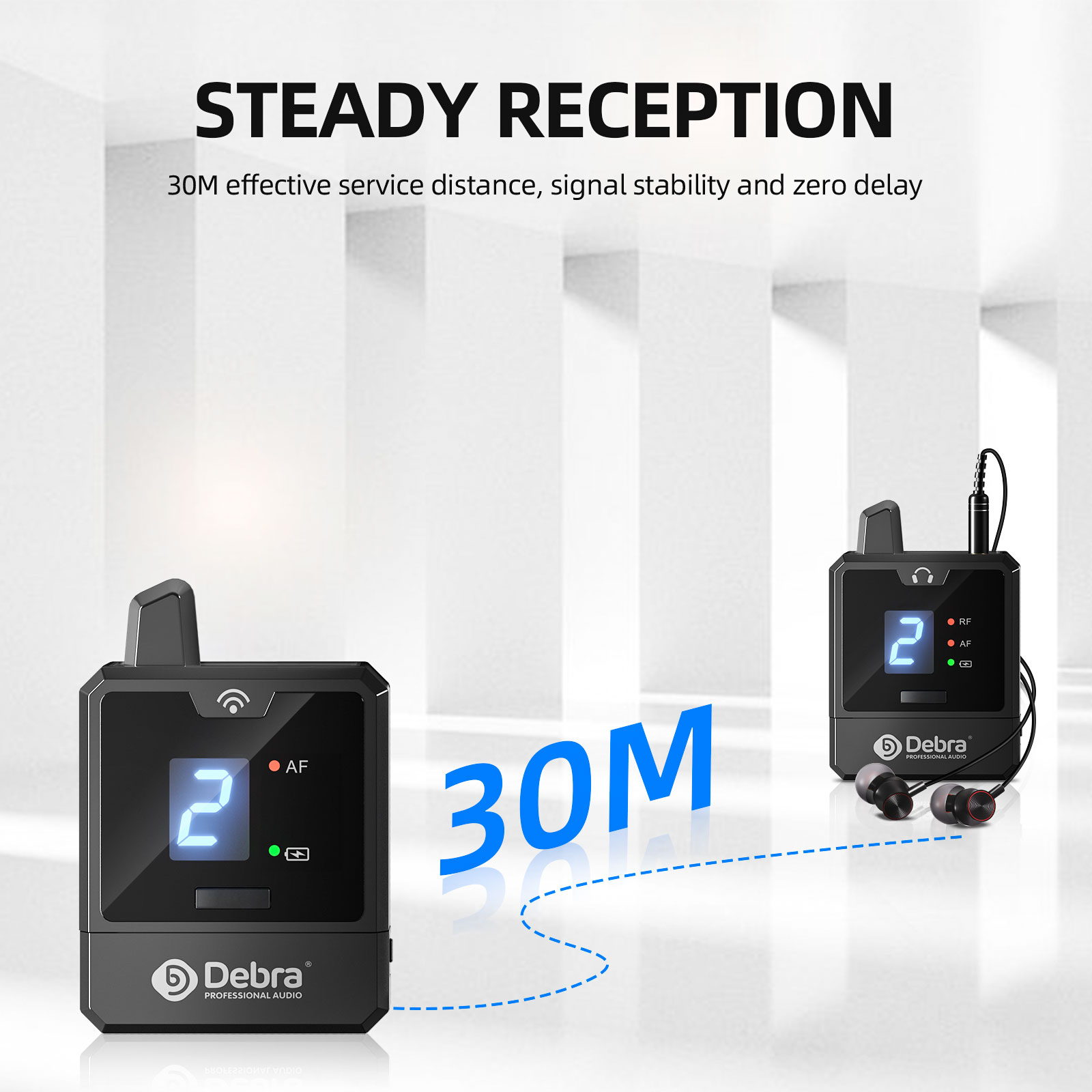 Debra UHF IEM Wireless In-Ear  - огляд і ціна Audio Music Recorder