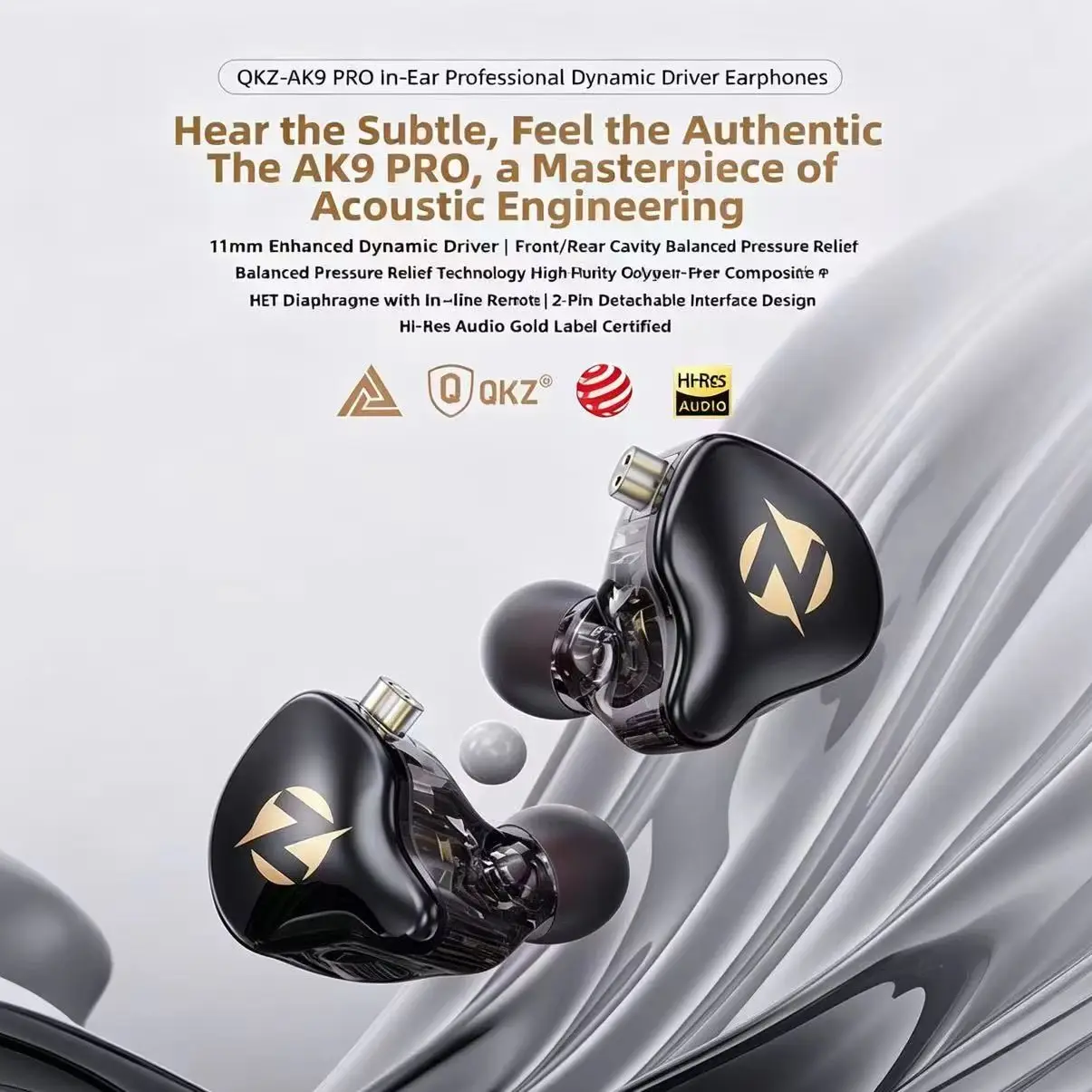 QKZ AK9 PRO In Ear Earphones w - огляд і ціна Audio Music Editing