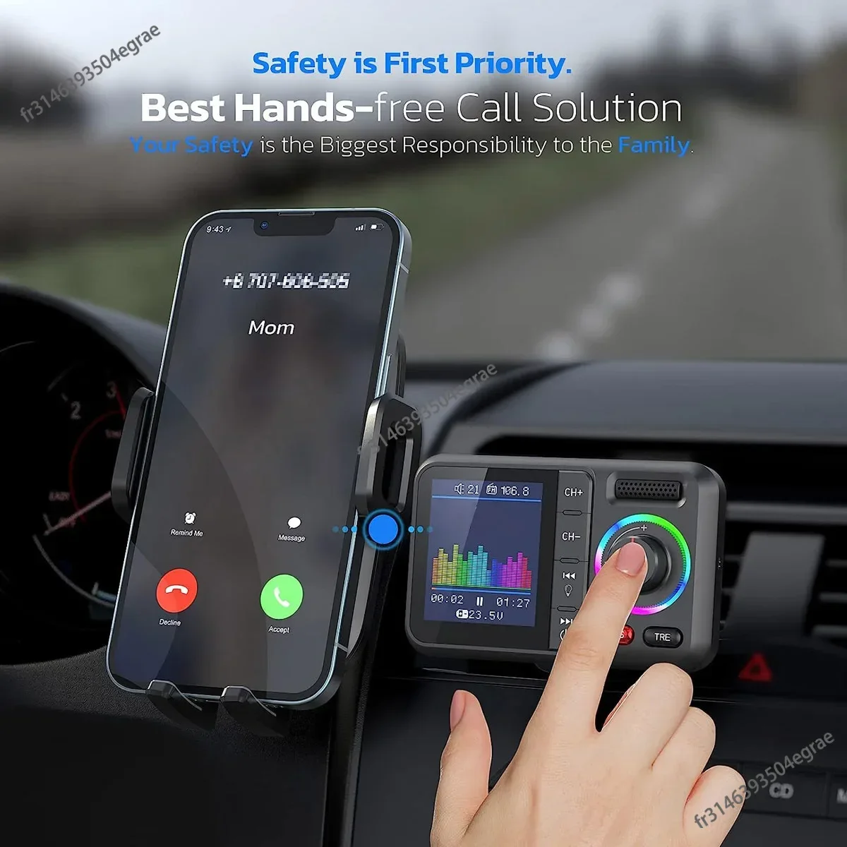 Wireless FM Transmitter with B - огляд і ціна Audio Music Mp3