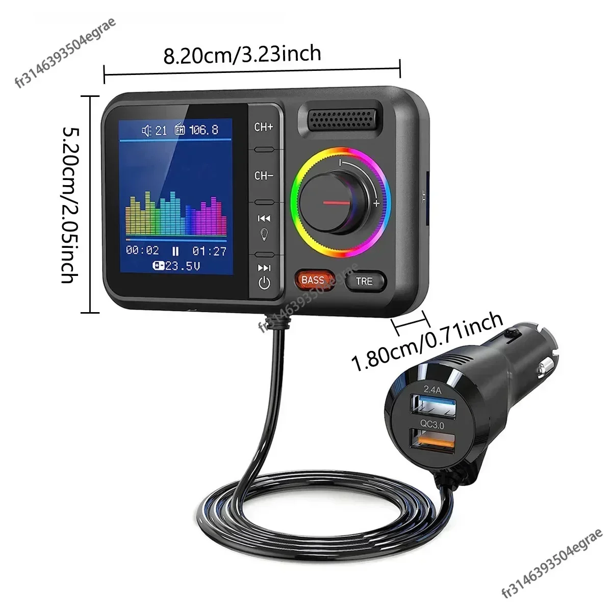 Wireless FM Transmitter with B - огляд і ціна Audio Music Mp3