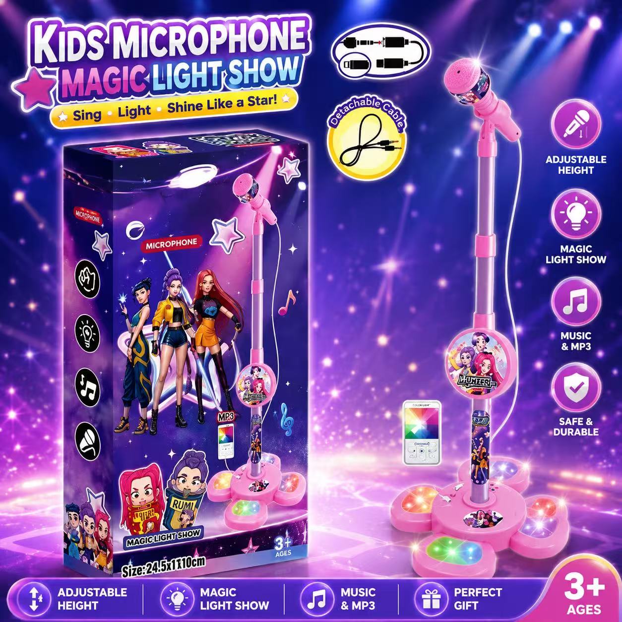 Karaoke Microphone with Stand, - огляд і ціна Audio Music Editing